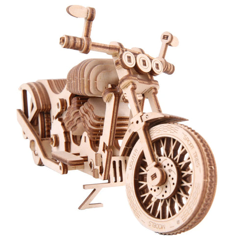 Wooden Motorcycle Mechanical Puzzles 3d Easy Assemble Building Blocks Kits for Teens Adults DIY Cyberpunk Collection Models Gift