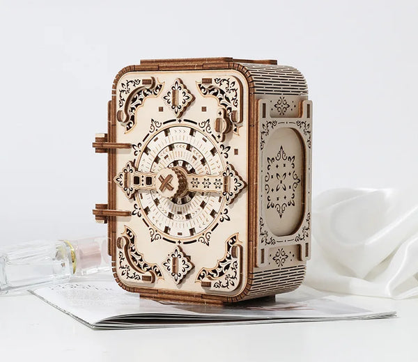 Coffre au Trésor Puzzle 3D Bois – Boîte à Musique avec Code Secret