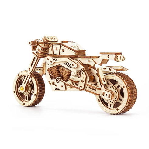 Puzzle 3D Moto en Bois – Maquette Cruiser Vintage à Assembler