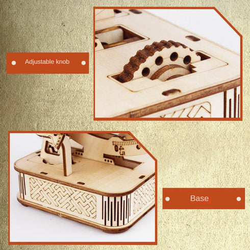 Puzzle 3D Globe Terrestre en Bois – Maquette Rotative à Assembler