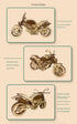 Wooden Motorcycle Mechanical Puzzles 3d Easy Assemble Building Blocks Kits for Teens Adults DIY Cyberpunk Collection Models Gift