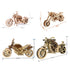 Wooden Motorcycle Mechanical Puzzles 3d Easy Assemble Building Blocks Kits for Teens Adults DIY Cyberpunk Collection Models Gift
