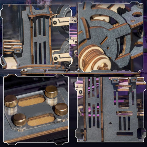 Puzzle 3d en bois et marbre, puzzle mécanique, jouet à assembler soi-même, jouets éducatifs à vapeur, Kits de construction de maquettes pour enfants et adultes, cadeau