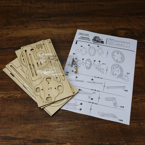 3D Wooden Marble Run Puzzles Toys Assemble Construction Building Blocks Model Set DIY Montessori Kids Mechanical Maze Track Gift