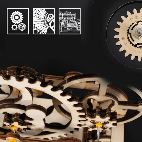 Puzzle 3d en bois et marbre, puzzle mécanique, jouet à assembler soi-même, jouets éducatifs à vapeur, Kits de construction de maquettes pour enfants et adultes, cadeau