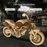 Wooden Motorcycle Mechanical Puzzles 3d Easy Assemble Building Blocks Kits for Teens Adults DIY Cyberpunk Collection Models Gift